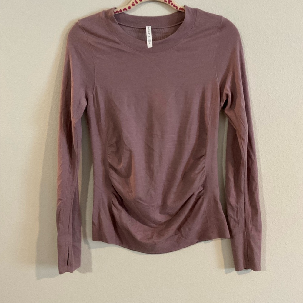 Athleta Mauve Long Sleeve Top